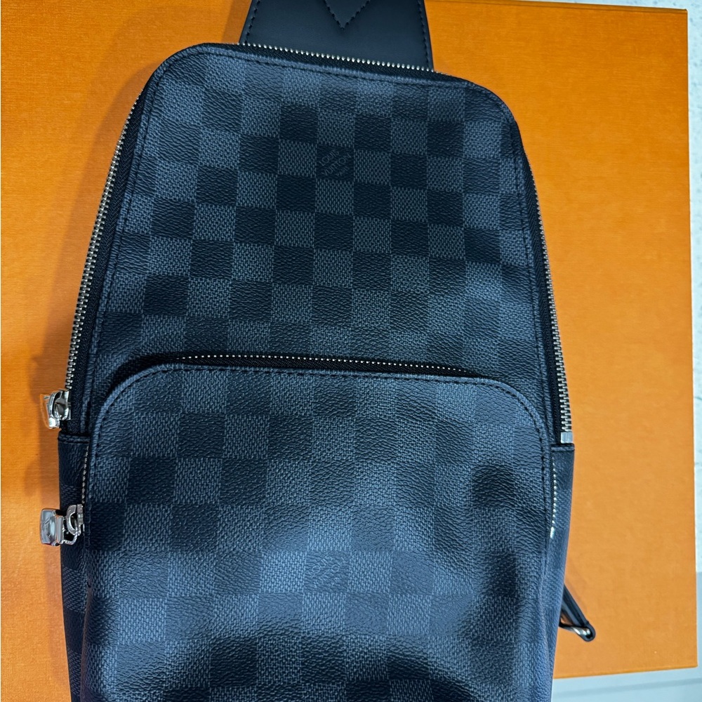 Louis Vuitton Black Checkered Men's Backpack